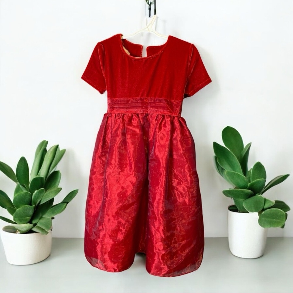 Elegant Red Kids Dress